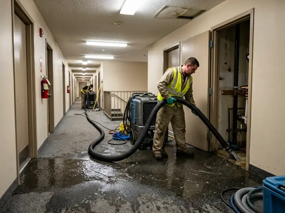 multi-unit-apartment-hallway-f-005 — frequently asked questions, Emergency Burst Pipe Water Extraction & Removal in Tracyton…